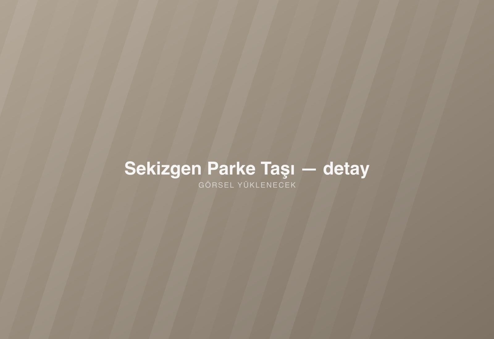 Sekizgen Parke Taşı — detay