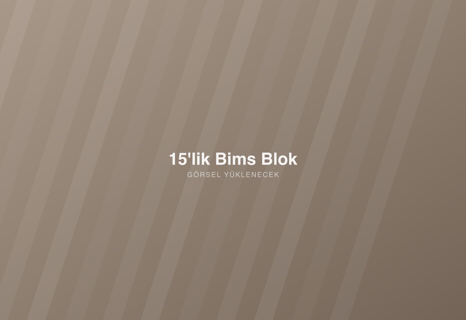 15'lik Bims Blok