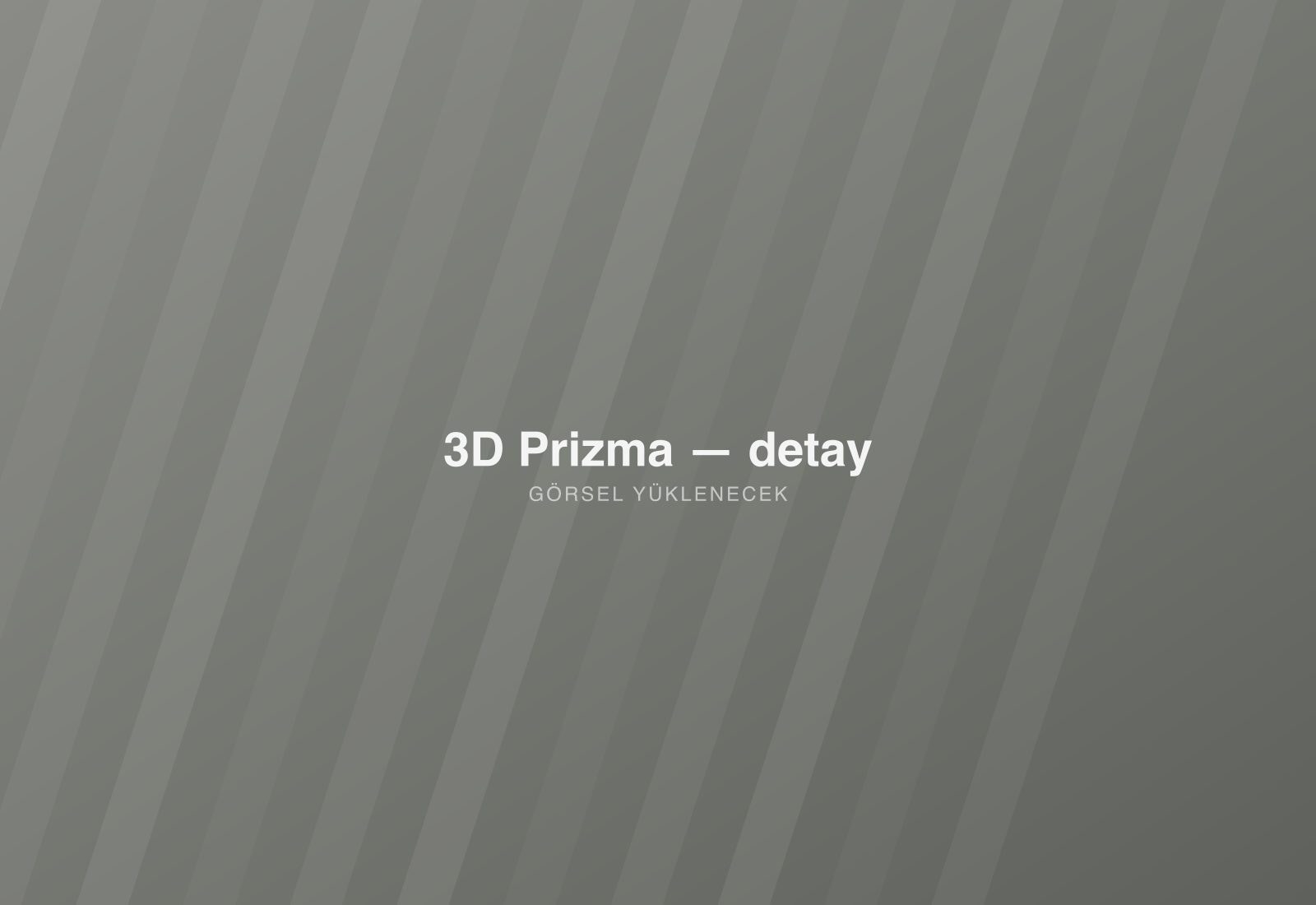 3D Prizma — detay