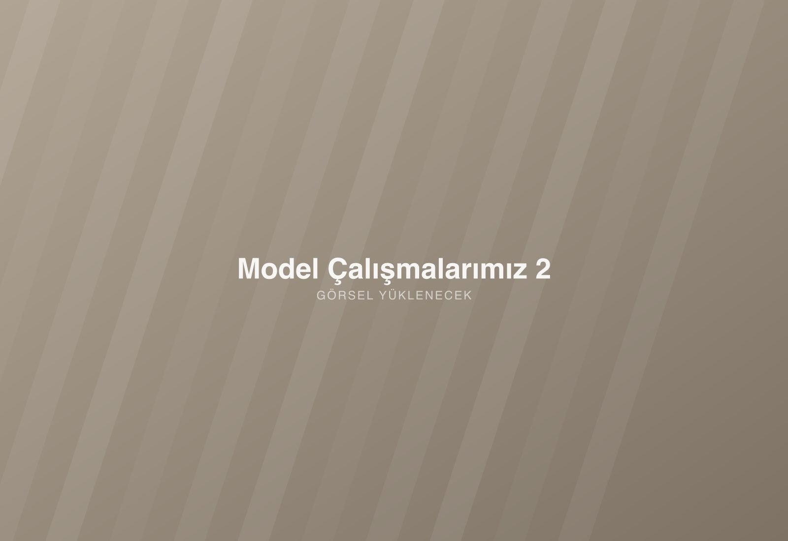 Model Çalışmalarımız 2