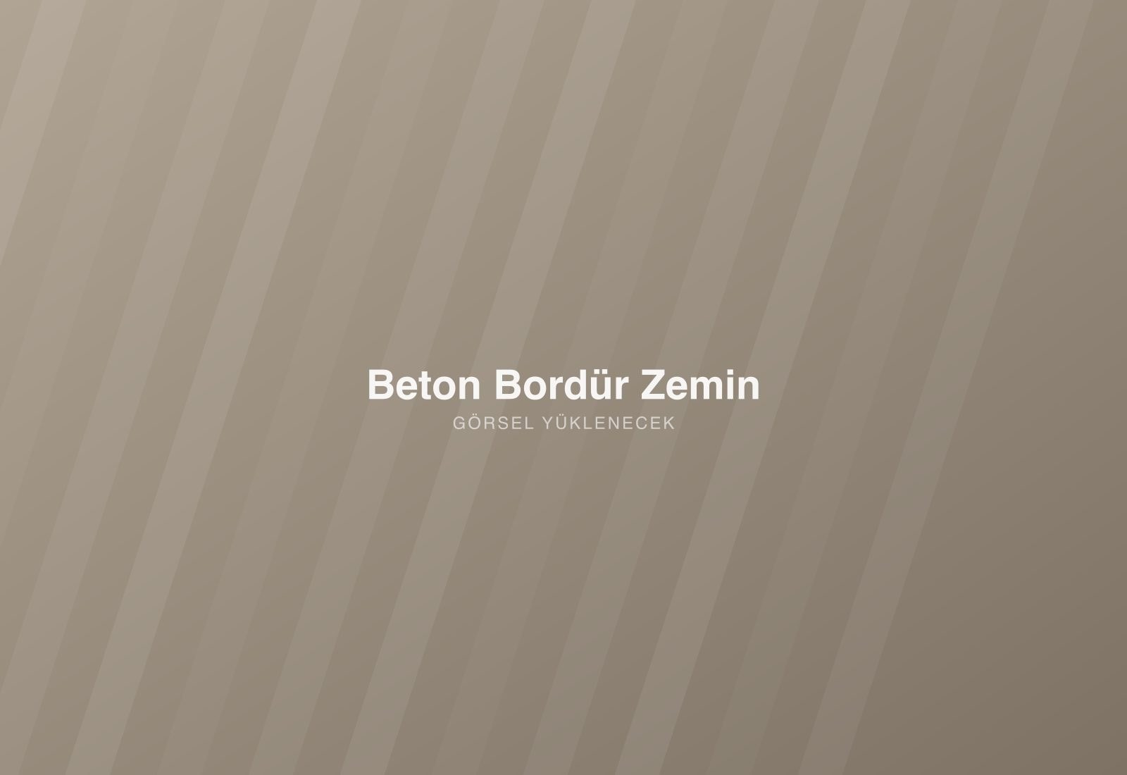 Beton Bordür Zemin