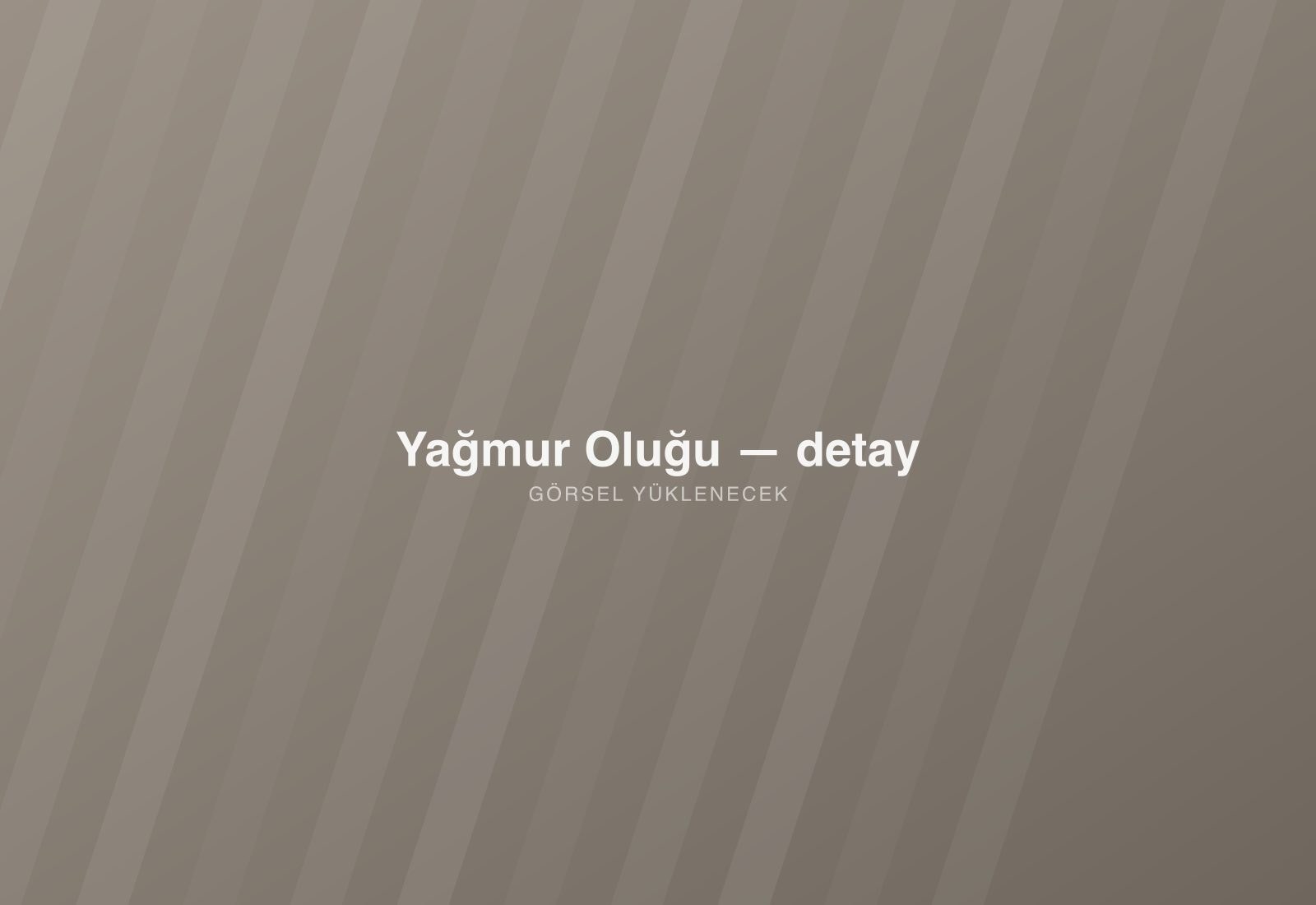 Yağmur Oluğu — detay