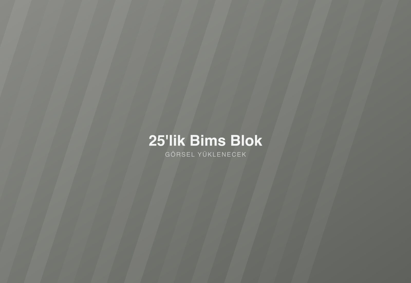 25'lik Bims Blok