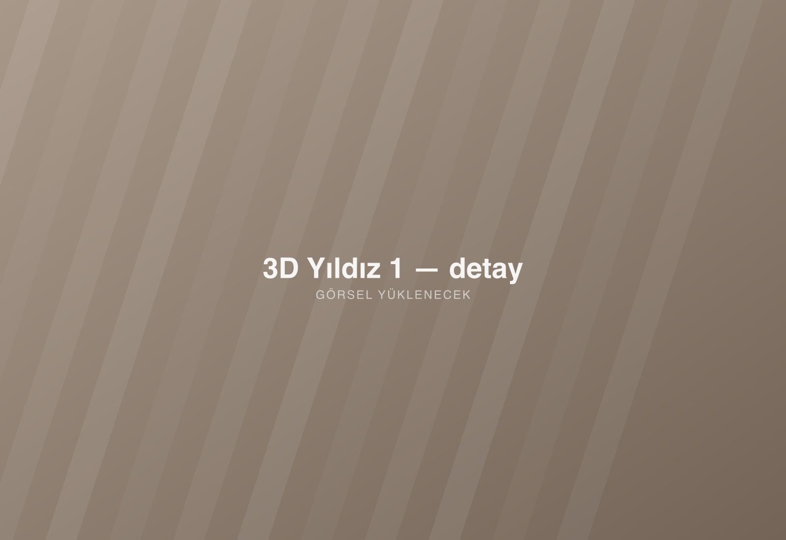 3D Yıldız 1 — detay