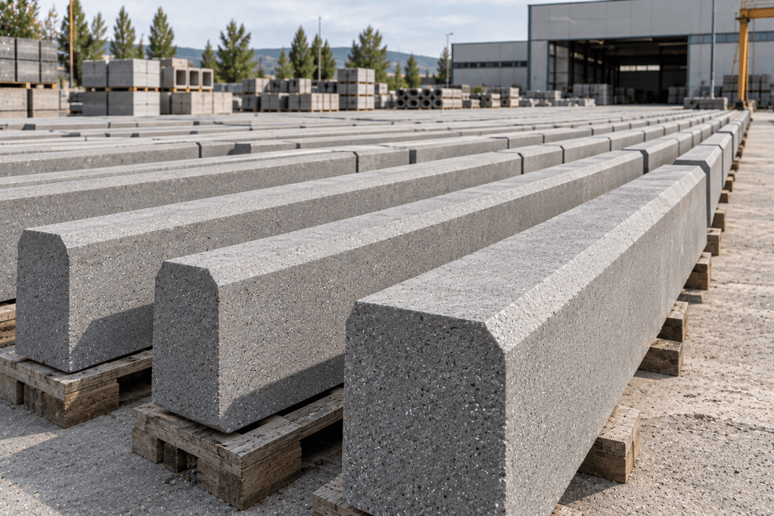 Beton Bordür 15x25x75